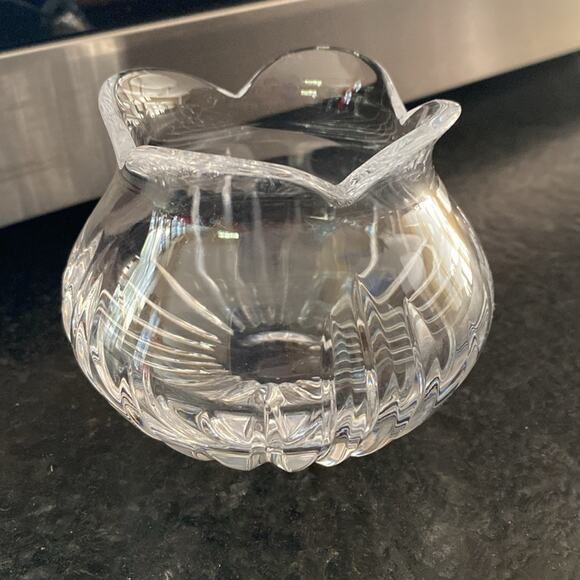 Mikasa Yugoslavia Heavy Cut Lead Crystal Vase/Bowl votive holder - Picture 4 of 4